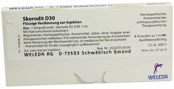 Weleda Skorodit D30 8 x 1 ml Ampullen