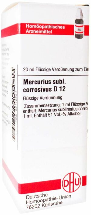 Mercurius Sublimatus Corrosivus D 12 Dilution 20 ml