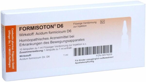 Formisoton D 6 10 X 1 ml Ampullen