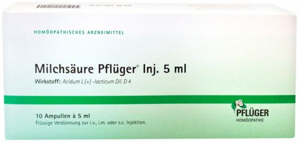 Milchsäure Pflüger Injektionslösung 10 X 5 ml Ampullen