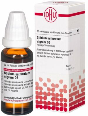 Stibium Sulfuratum Nigrum D 6  20 ml Dilution