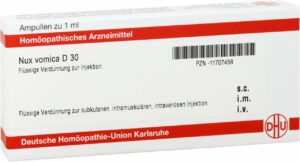 Nux Vomica D 30 8 X 1 ml Ampullen