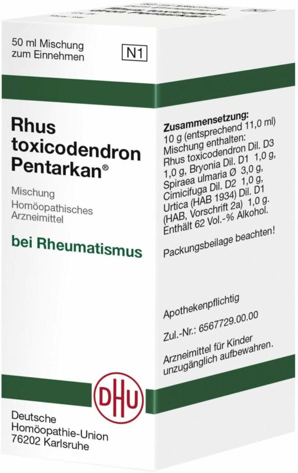 Rhus Toxicodendron  Pentarkan 50 ml Liqiudum