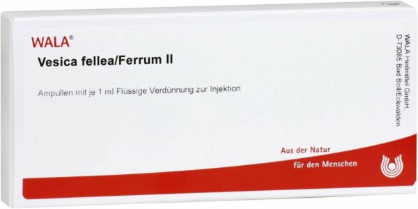 Wala Vesica fellea ferrum II 10 x 1 ml Ampullen