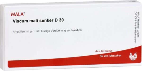 Wala Viscum mali senker D30 10 x 1 ml Ampullen