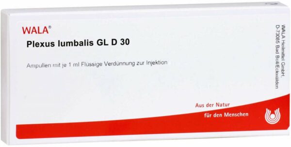 Wala Plexus lumbalis GL D30 10 x 1 ml Ampullen