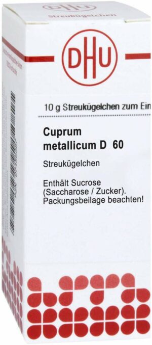 Cuprum Metallicum D 60 10 G Globuli