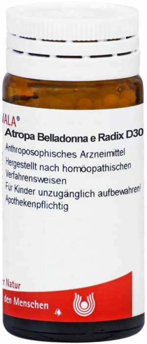 Wala Atropa Belladonna e radice D30 20 g Globuli