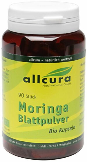 Moringa Blattpulver Bio Kapseln