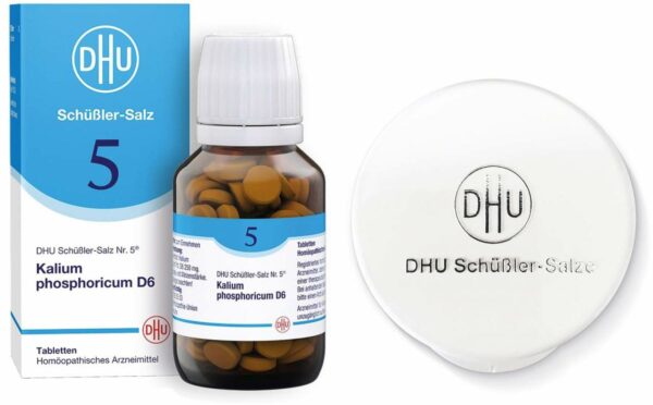 Biochemie DHU 5 Kalium phosphoricum D6 200 Tabletten + gratis Tablettendose 1 Stück