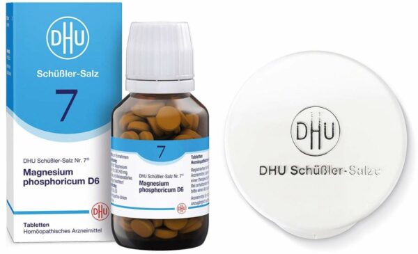 Biochemie DHU 7 Magnesium phosphoricum D6 - 200 Tabletten + gratis Tablettendose 1 Stück